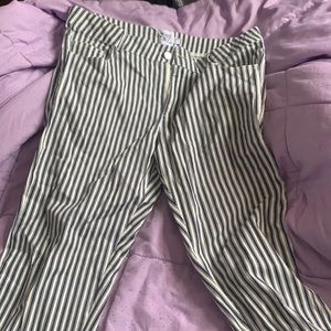 blue stripped pants